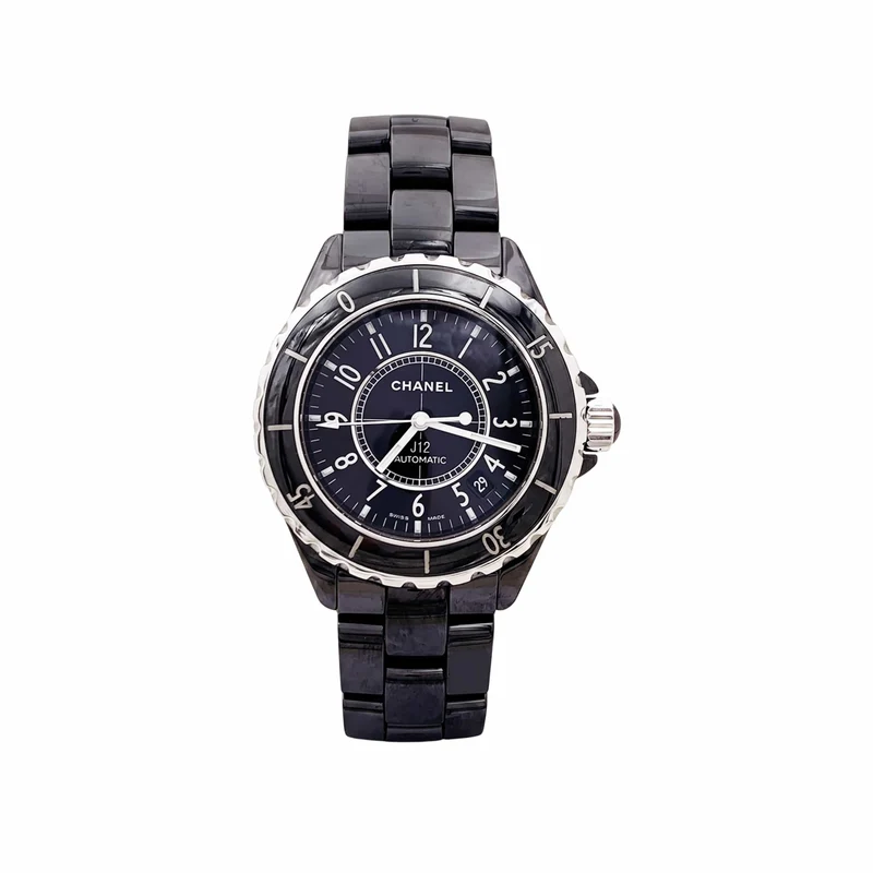 Chanel J12 - Black ceramic and steel watch