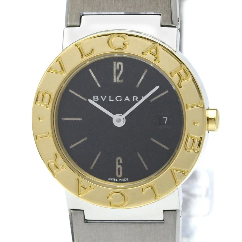 Bvlgari Bvlgari - Quartz watch in steel and yellow gold