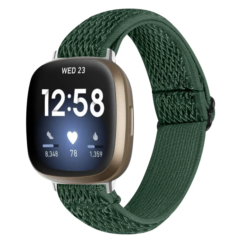 Correa elástica Fitbit Versa 4 (verde)