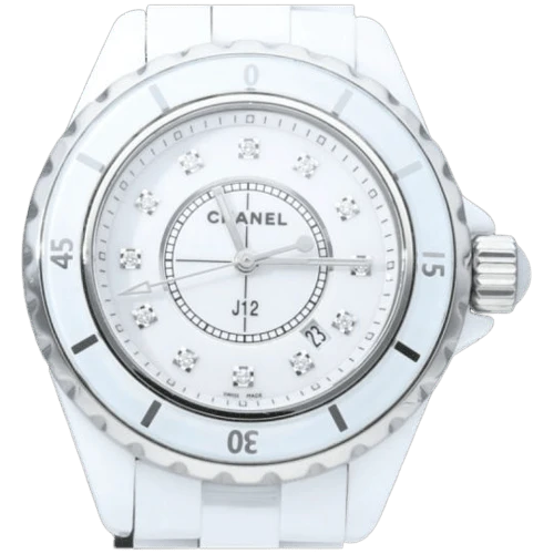 Chanel J12 - 33 mm watch in ceramic and diamonds