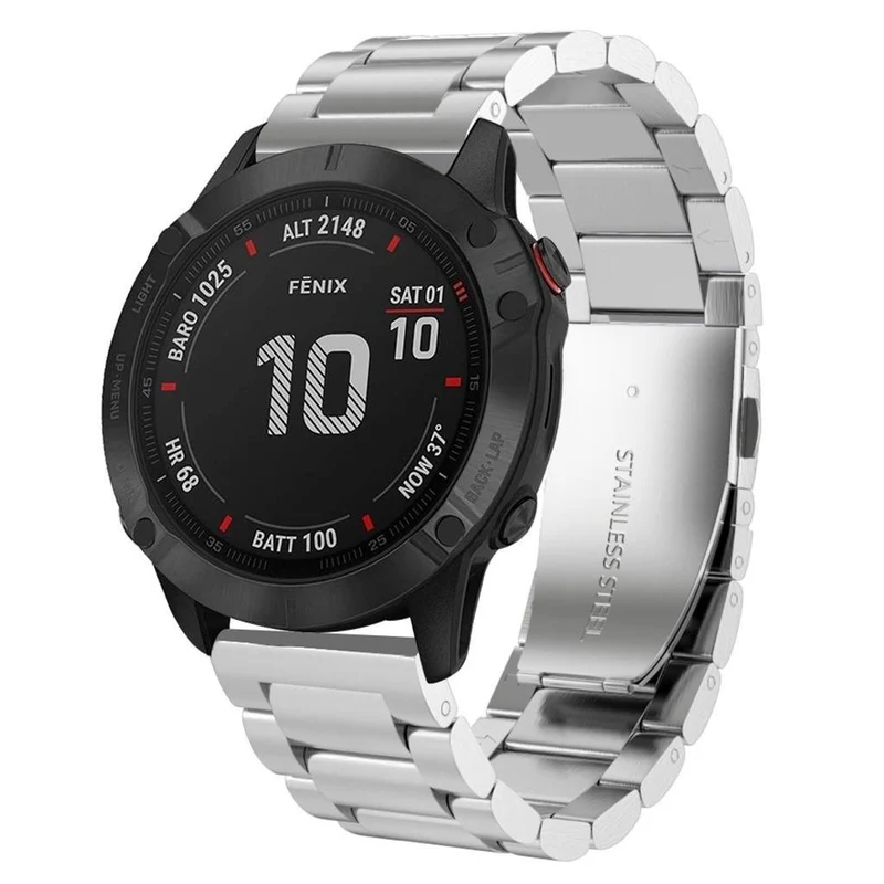 Correa acero Garmin Fenix 9 - 51mm (plata)