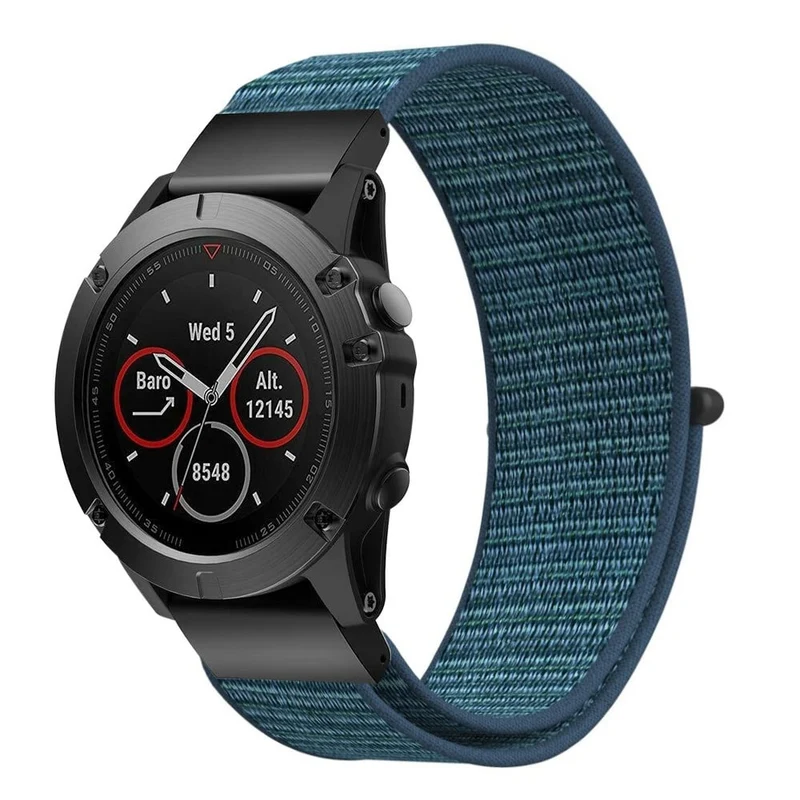 Correa nylon Garmin Fenix 9 Pro - 51mm (gris niebla oscuro)
