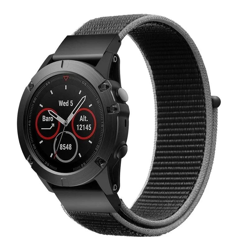 Correa nylon Garmin Fenix 9 - 51mm (carbón)
