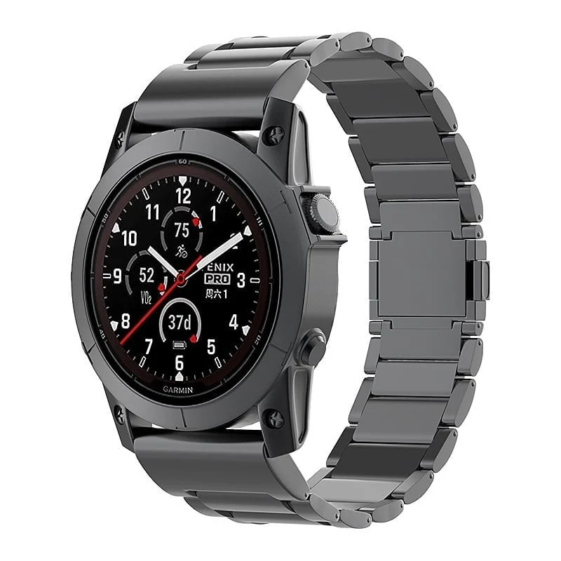 Correa titanio mágnetica Garmin Fenix 9 - 51mm (negro)