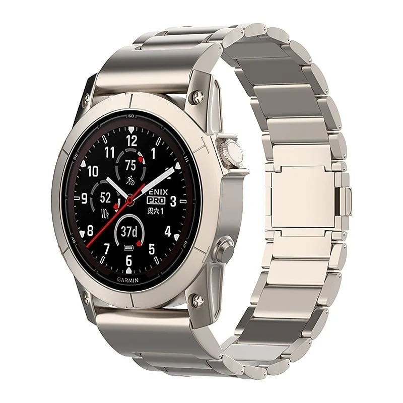 Correa titanio mágnetica Garmin Fenix 9 - 51mm (titanio)