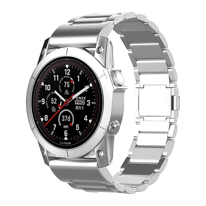 Correa titanio mágnetica Garmin Fenix 9 Pro - 51mm (plata)