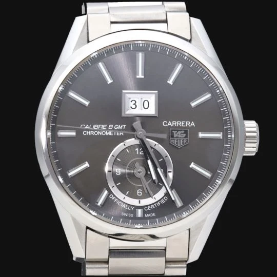 TAG Heuer Carrera - Calibre 8 GMT watch in steel