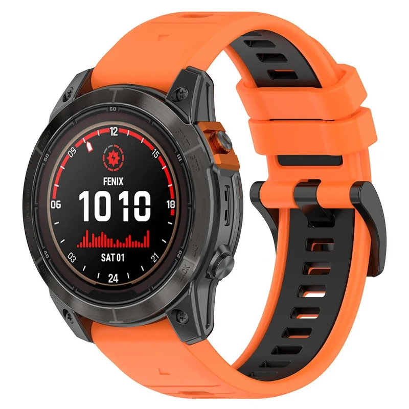 Correa deportiva con hebilla Garmin Fenix 9 - 51mm (naranja/negro)