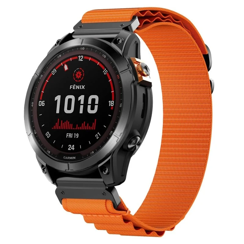 Correa Alpine nylon Garmin Fenix 9 - 51mm (naranja)