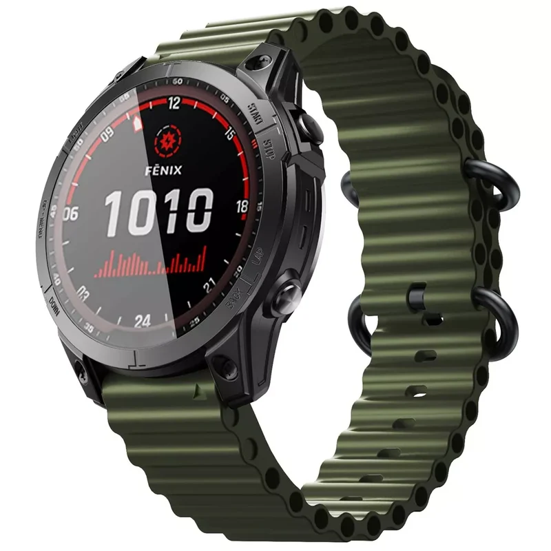 Correa Ocean Garmin Fenix 9 Pro - 51mm (verde militar)