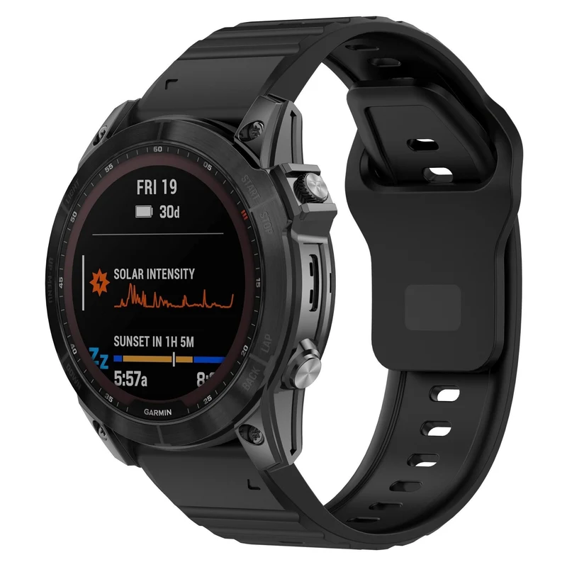 Correa silicona Outdoor Garmin Fenix 9 - 51mm (negro)
