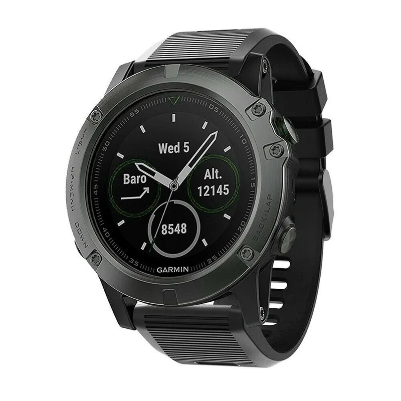 Correa silicona Garmin Fenix 9 Pro - 51mm (negro)