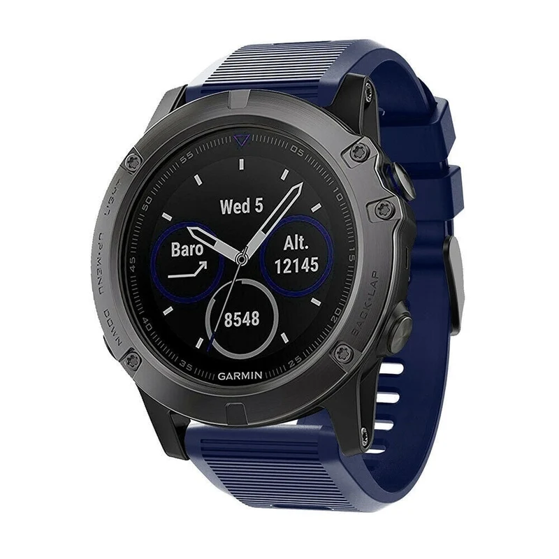 Correa silicona Garmin Fenix 9 Pro - 51mm (azul oscuro)