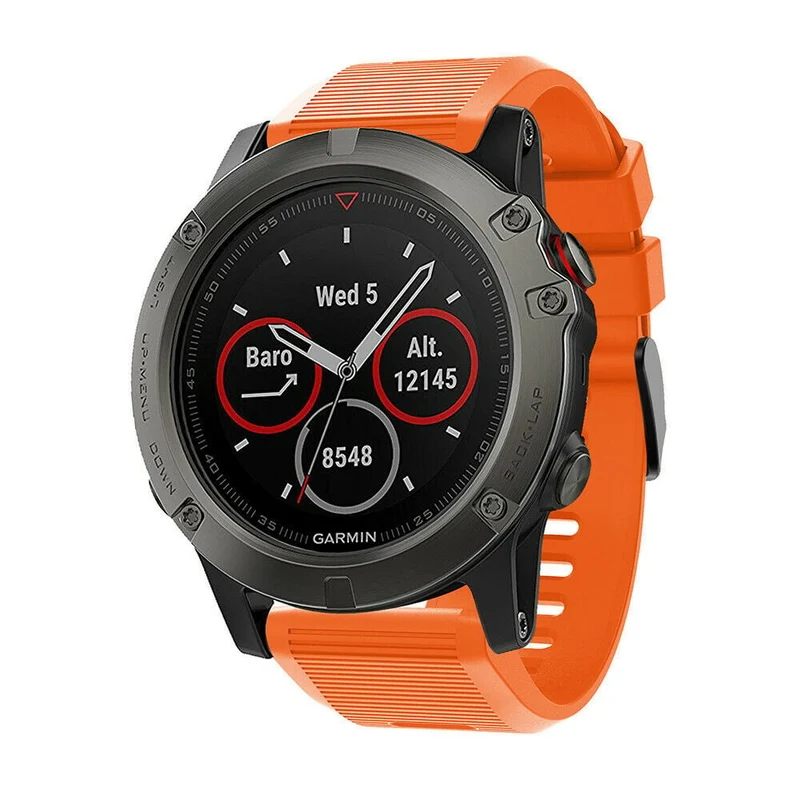 Correa silicona Garmin Fenix 9 - 51mm (naranja)