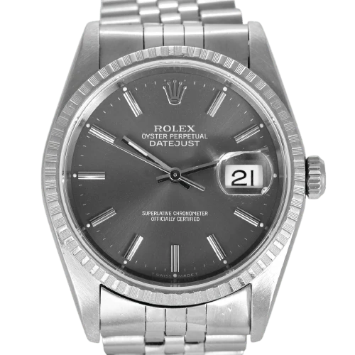 Rolex Datejust - Steel watch 16220 with grey dial