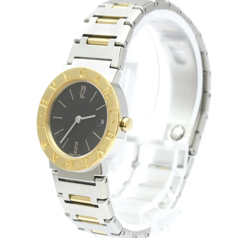 Bvlgari Bvlgari - Quartz watch in steel and yellow gold