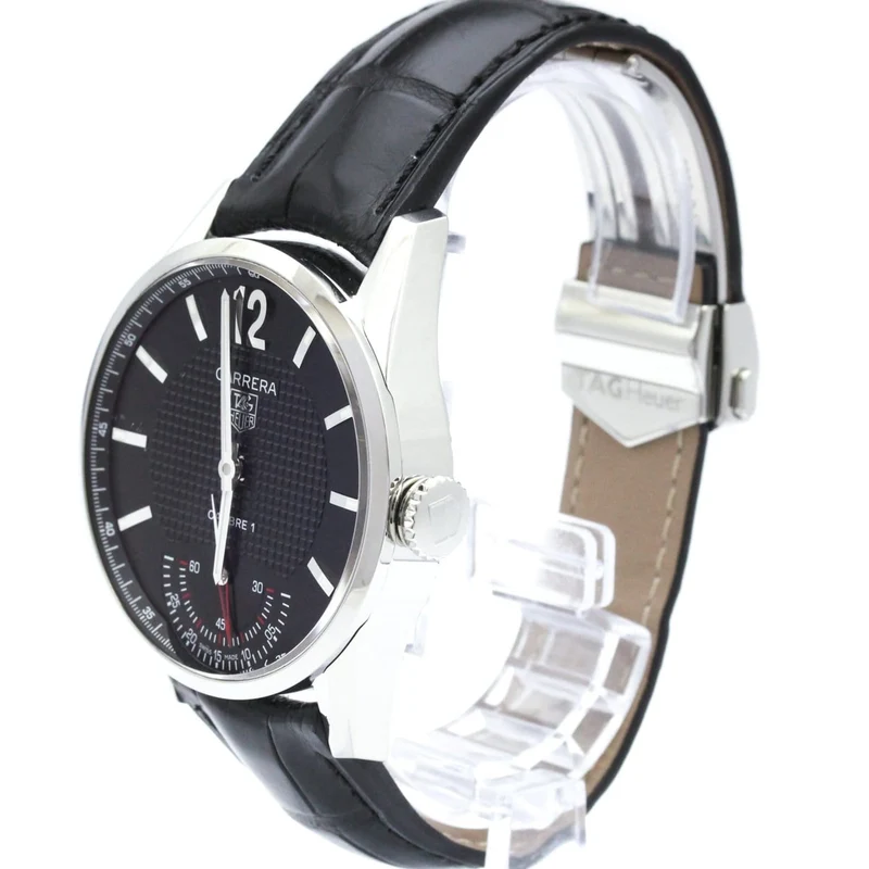 Tag Heuer Carrera Calibre 01 - Steel and alligator watch