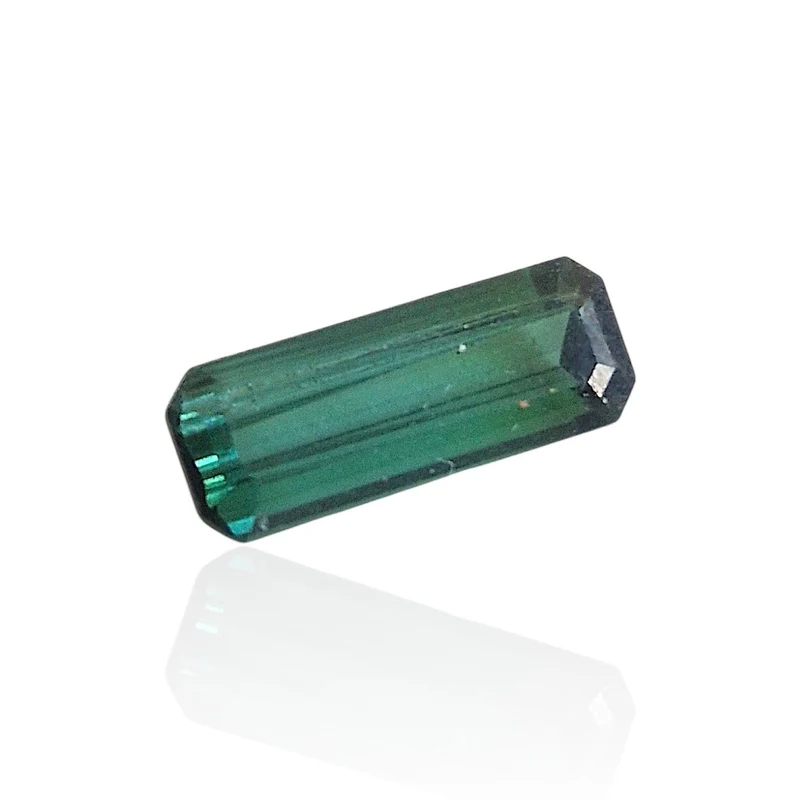 Copper-bearing tourmaline - 1.315 ct blue-green stone from Mozambique