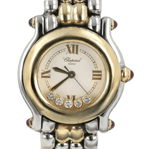Chopard Happy Sport Mini - Yellow gold and stainless steel watch