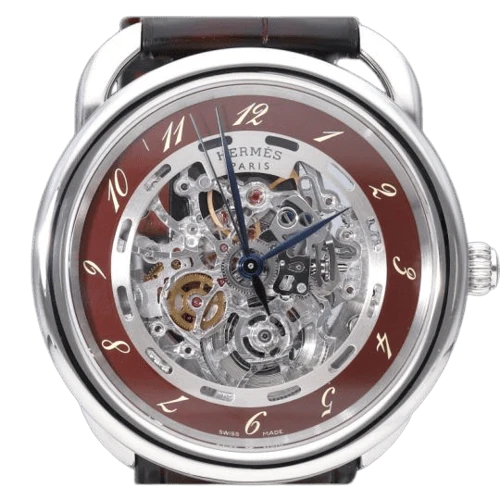 Hermès Skeleton Arceau - Automatic steel watch