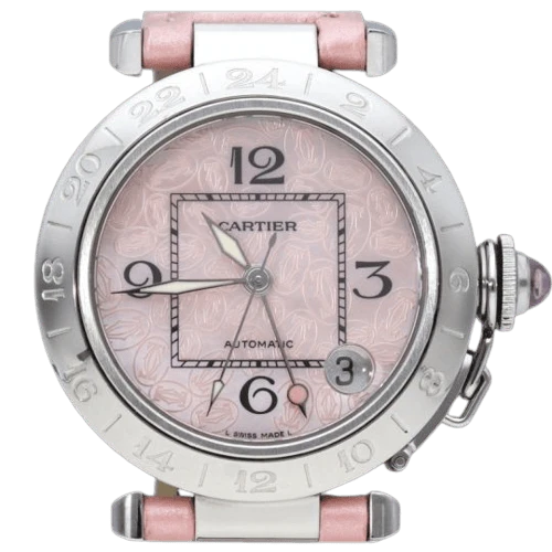 Cartier Pasha GMT - Steel watch