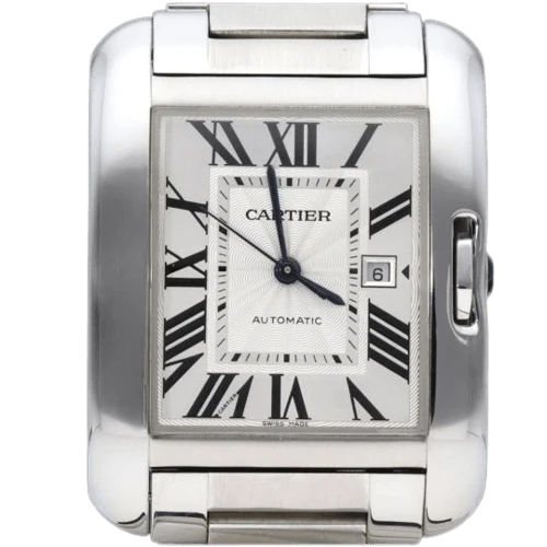 Cartier Tank English - Medium steel watch