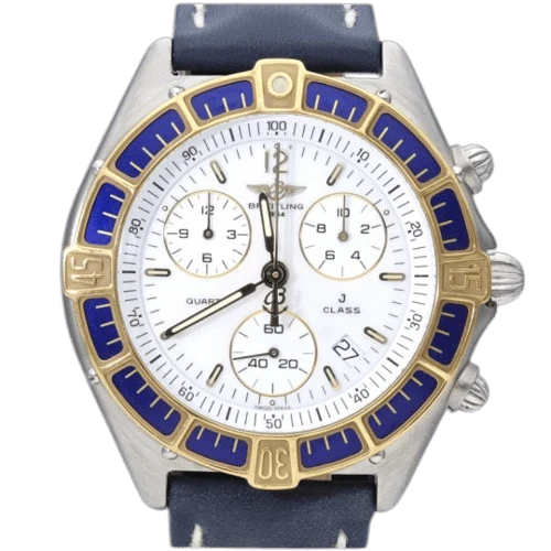 Breitling J Class Chronograph - Yellow gold and steel watch