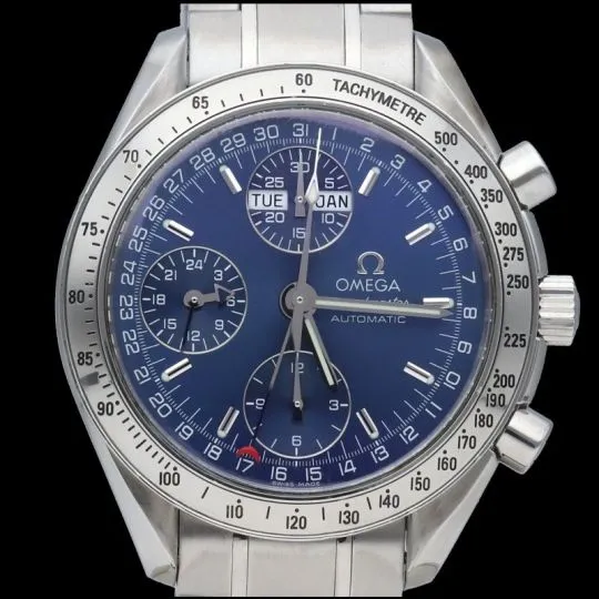 Omega Speedmaster - Steel Triple Date Chronograph Watch