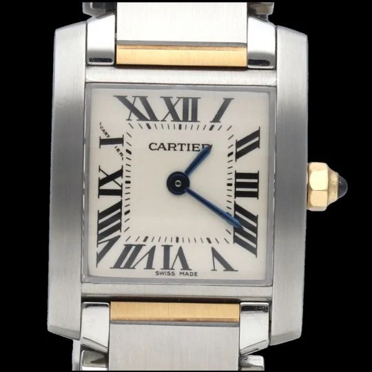 Cartier Tank Française - Small watch in yellow gold and steel