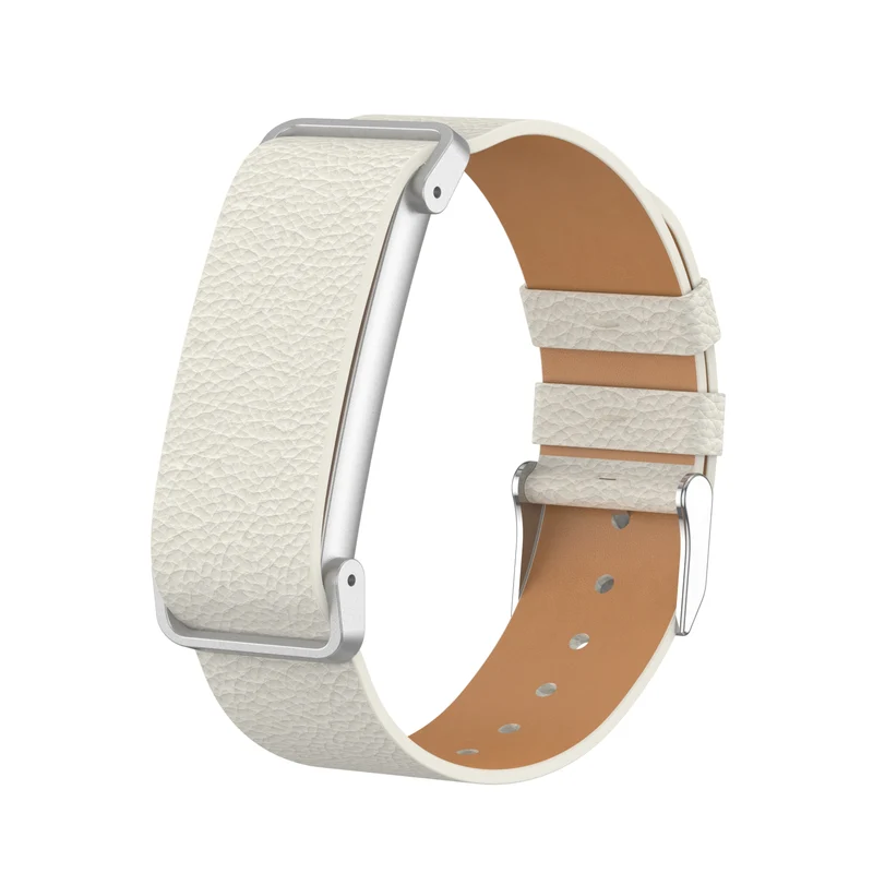 Correa cuero litchi Fitbit Air (beige)
