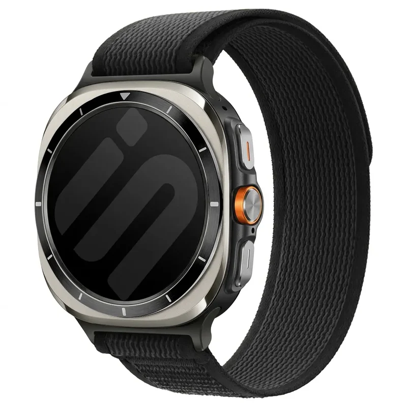 Correa nylon trail Samsung Galaxy Watch Ultra (negro)