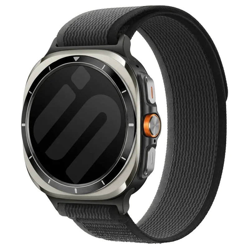 Correa nylon trail Samsung Galaxy Watch Ultra (negro/gris)