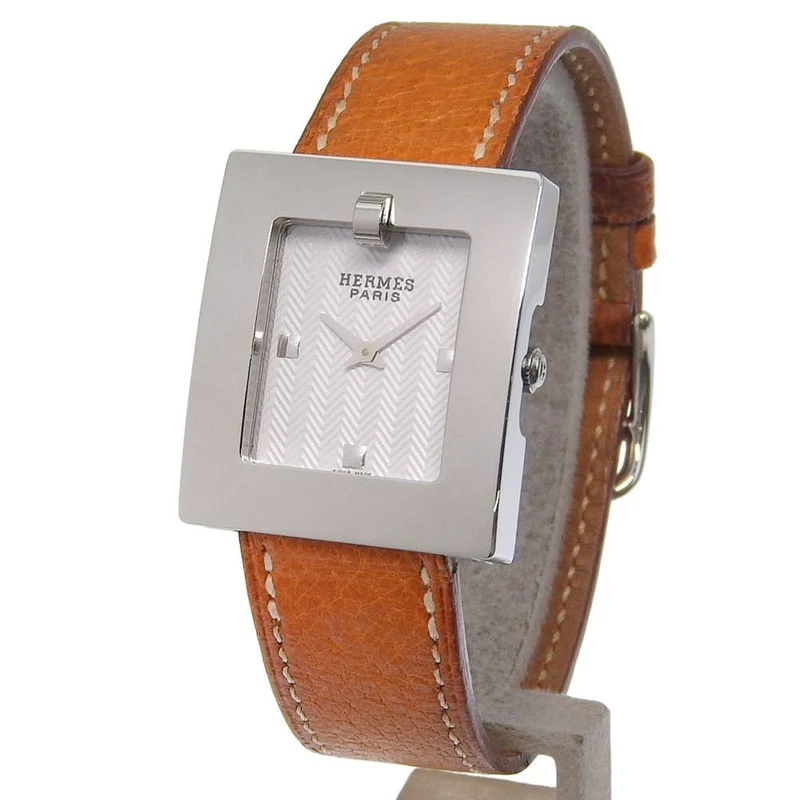Hermès Belt - Quartz watch in stainless steel and leather