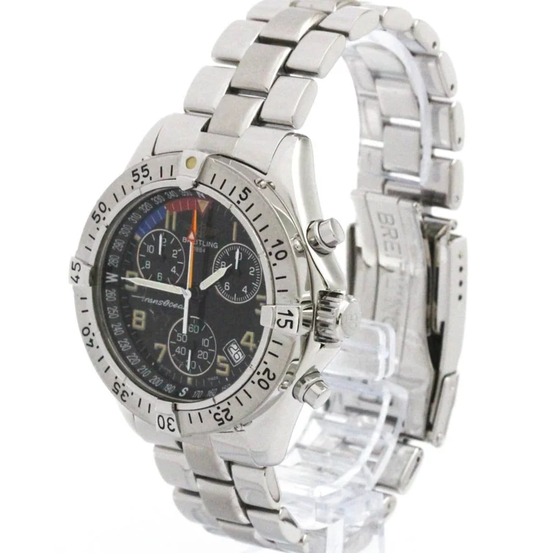 Breitling Transocean - Stainless steel chronograph watch