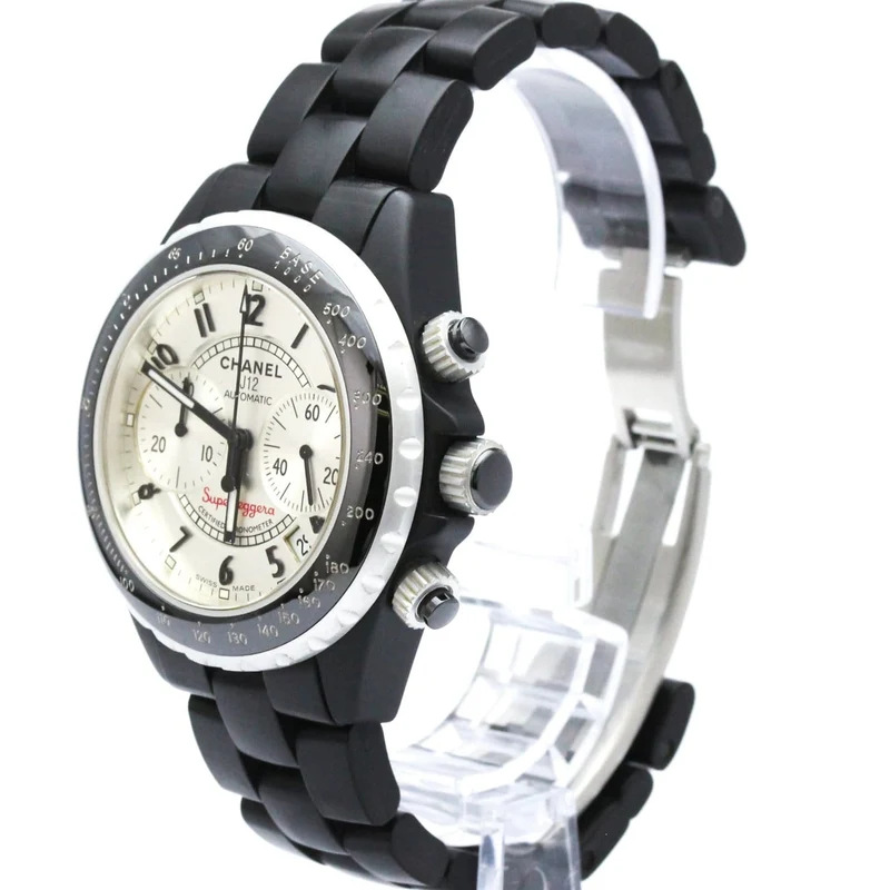 Chanel J12 - Automatic chronograph watch in ceramic and steel