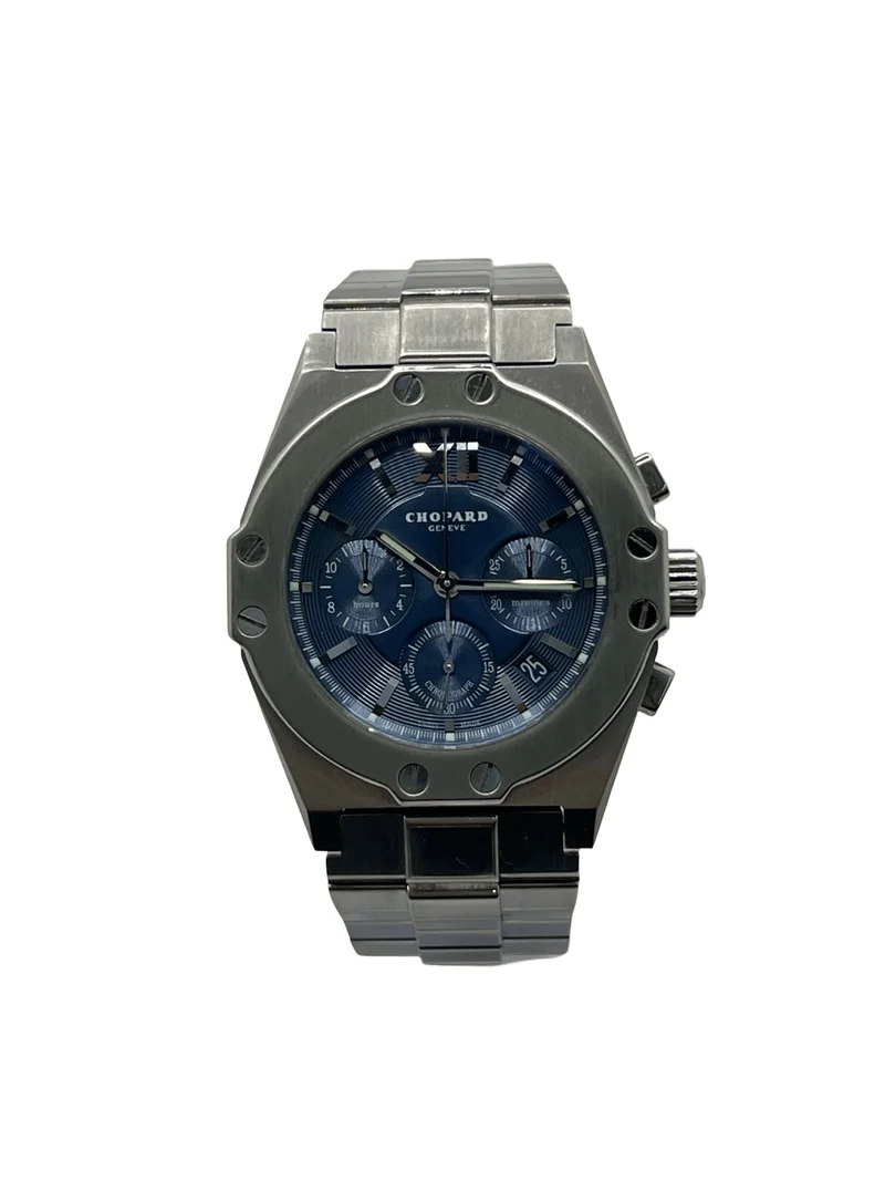 Chopard St. Moritz - Steel chronograph watch