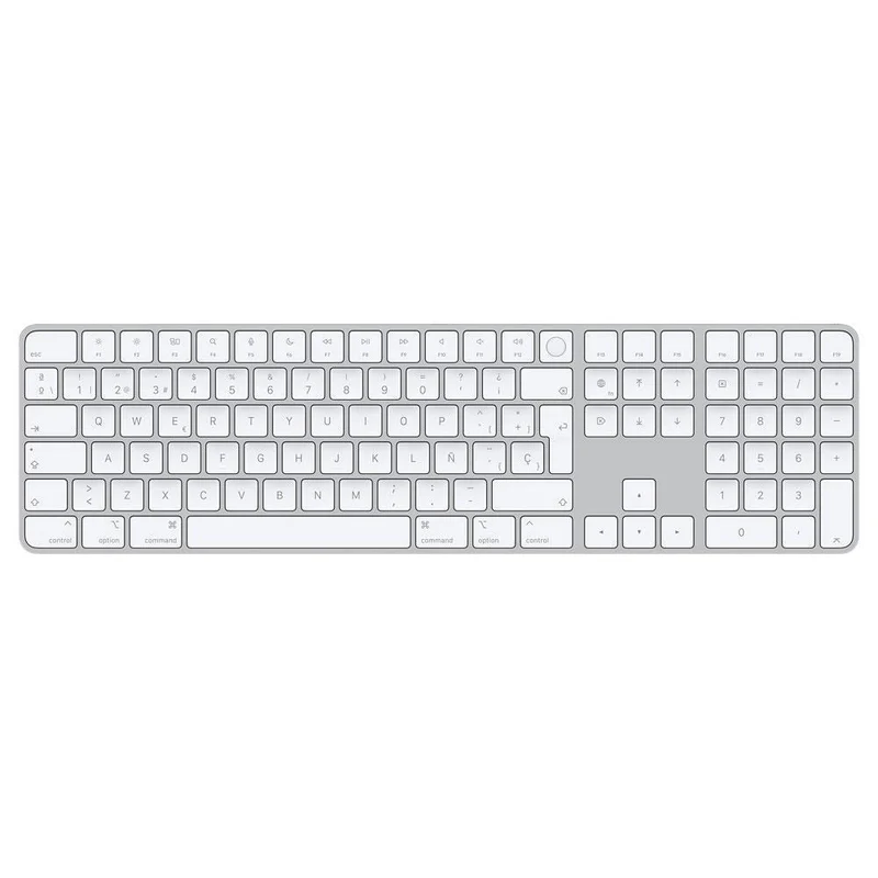 Apple Magic Keyboard con Touch ID Teclado numérico para Mac con chip Apple Blanco - MXK73Y/A