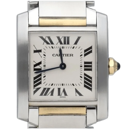 Cartier Tank Française - Yellow gold and steel watch