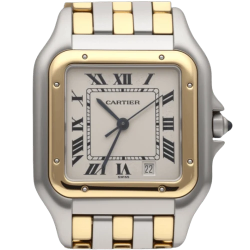 Cartier Panthère - MM watch in yellow gold and steel