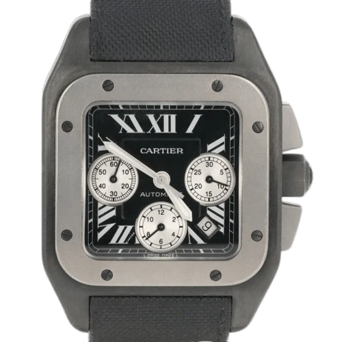 Cartier Santos 100 Chronograph - Steel watch