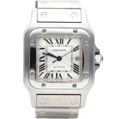 Cartier Santos Galbée - Automatic steel watch