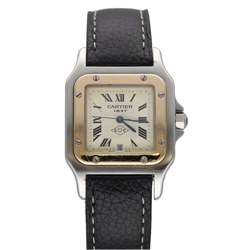 Cartier Santos - 150th anniversary watch in 18k yellow gold and steel