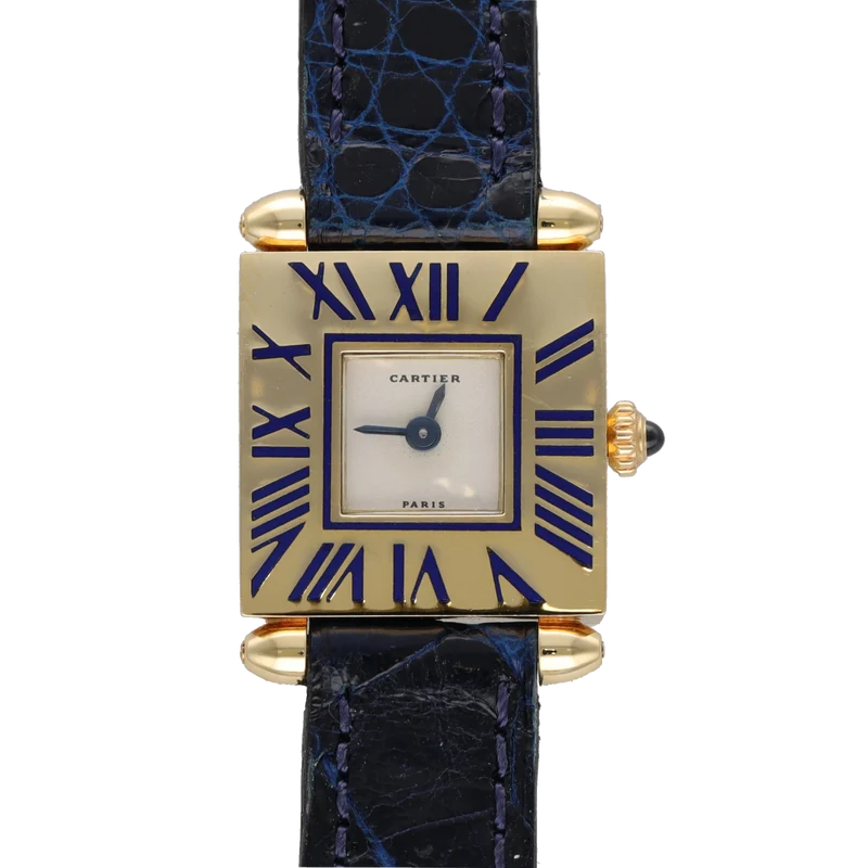 Cartier FFF Shell - 19 mm watch in 18k yellow gold