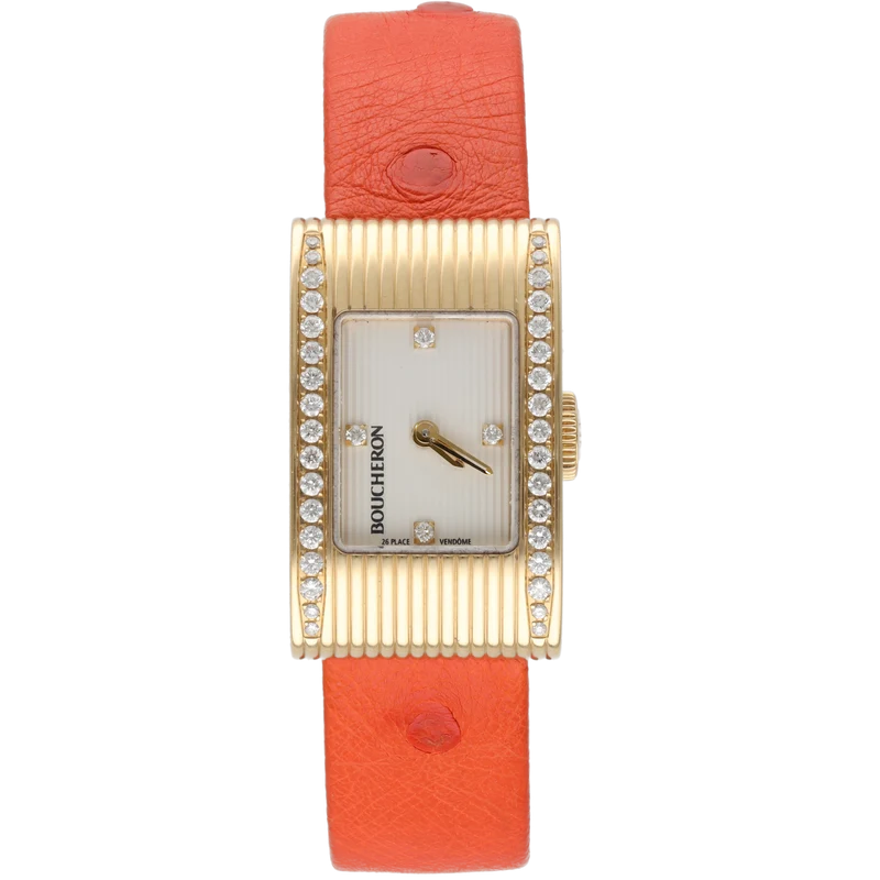 Boucheron Reflection - Women's watch in yellow gold and diamonds
