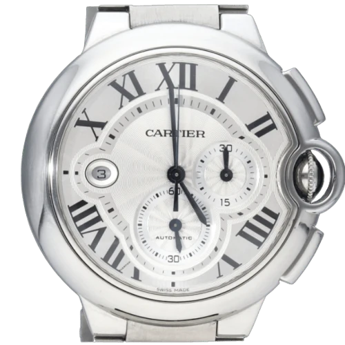 Cartier Ballon Bleu - Montre chronographe en acier