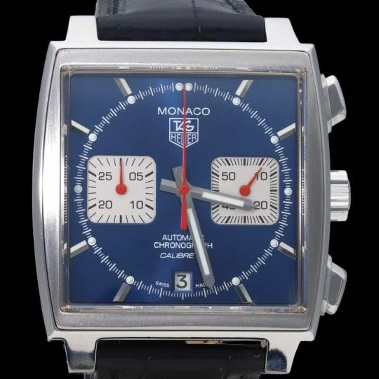 TAG Heuer Monaco - Montre chronographe Calibre 12 en acier