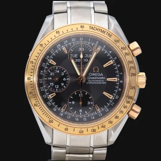 Omega Speedmaster - Automatic Day-Date watch in rose gold and steel