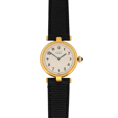 Cartier Must Vendôme - SM watch in silver-gilt ivory Breguet dial