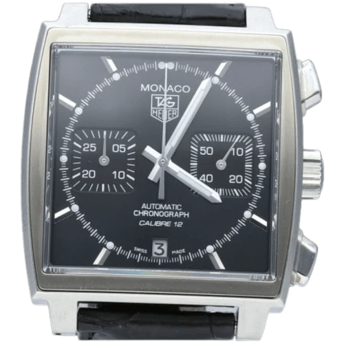 TAG Heuer Monaco - Calibre 12 chronograph watch in steel