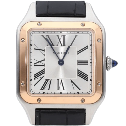 Cartier Santos Dumont - Rose gold and steel watch
